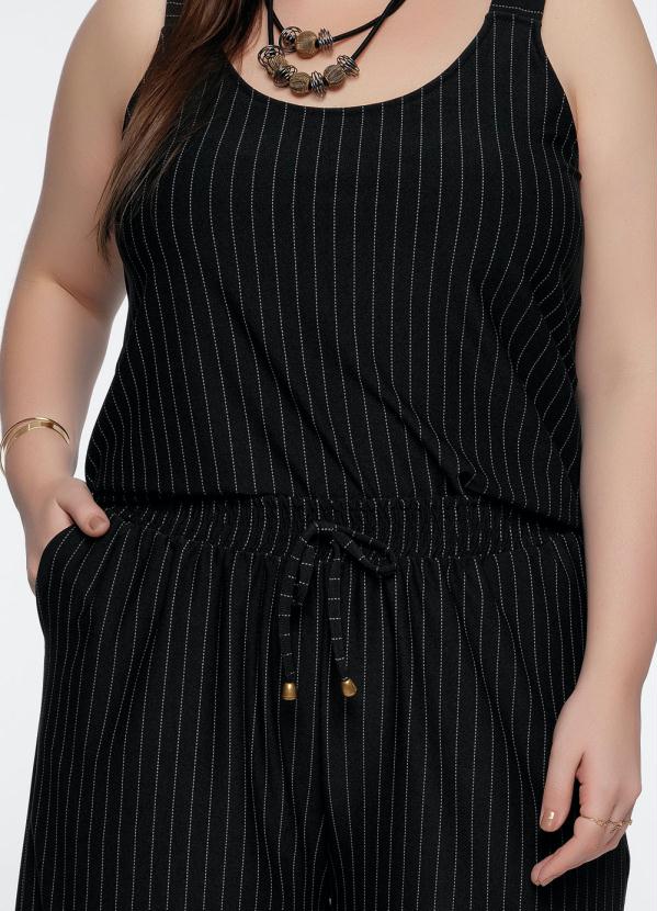 Mink - Blusa Plus Size Risca de Giz com Alças 7