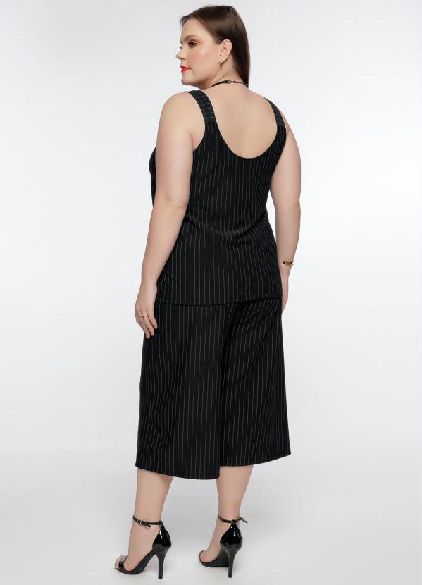 Mink - Blusa Plus Size Risca de Giz com Alças 8