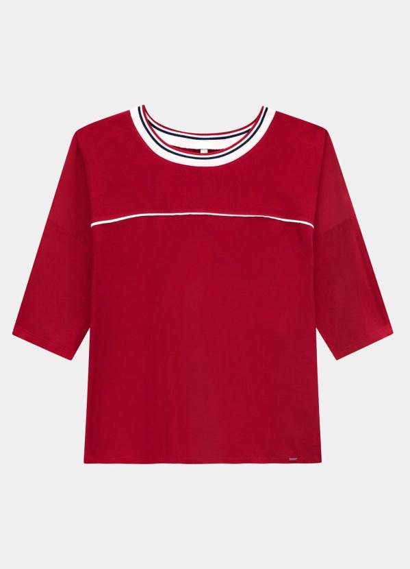 Lunender Mais Mulher - Blusa M.Viscose C/Ela/ T.Rayon Vermelho 6