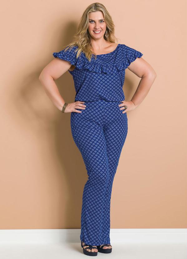 Marguerite - Blusa com Babado Estampa Gravataria Marguerite 5