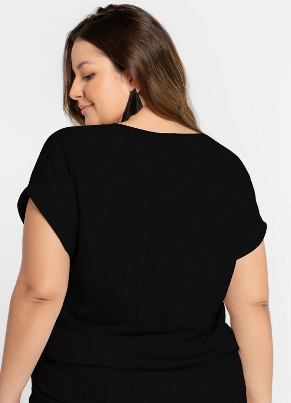 Vinculo Basic - Blusa com Mangas Largas Preto 2