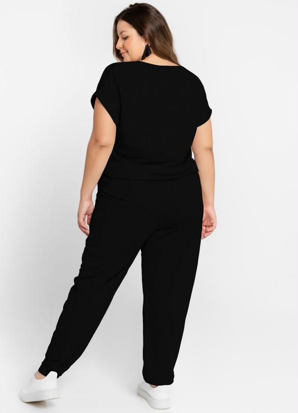 Vinculo Basic - Blusa com Mangas Largas Preto 4