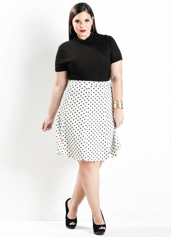 blusa gola alta feminina plus size