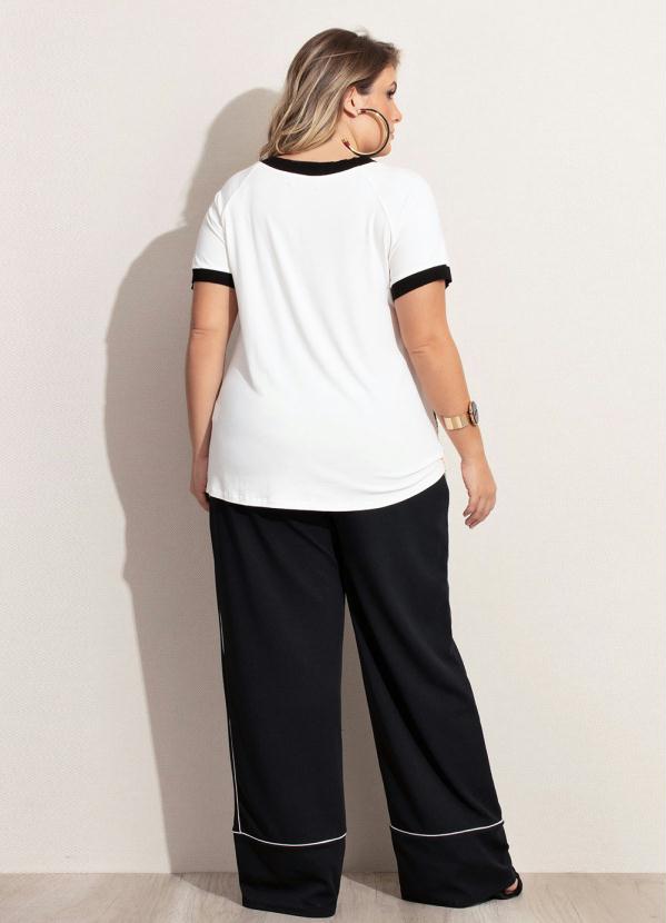 Lisamour - Blusa de Manga Curta Off-White 4