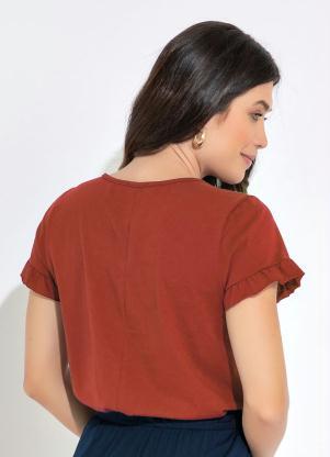 bonprix - Blusa Ferrugem em Malha de Algodão - BONPRIX