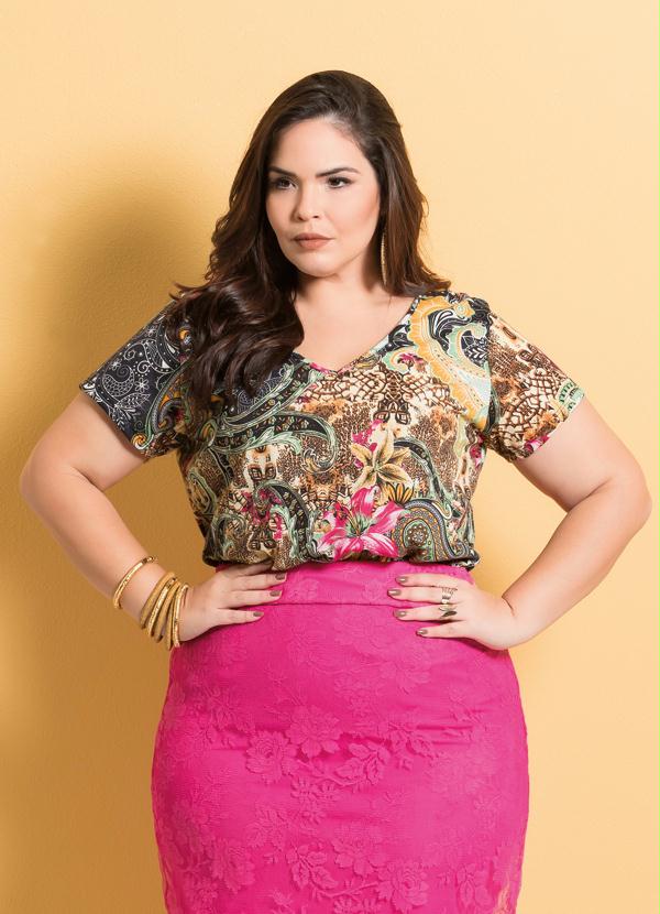 Marguerite - Blusa Manga Curta Marguerite Cashmere