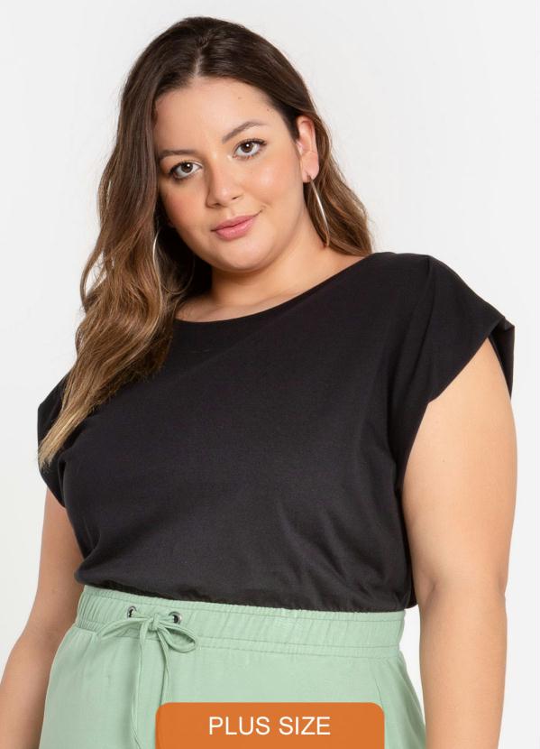 Vinculo Basic - Blusa Muscle Tee Preto