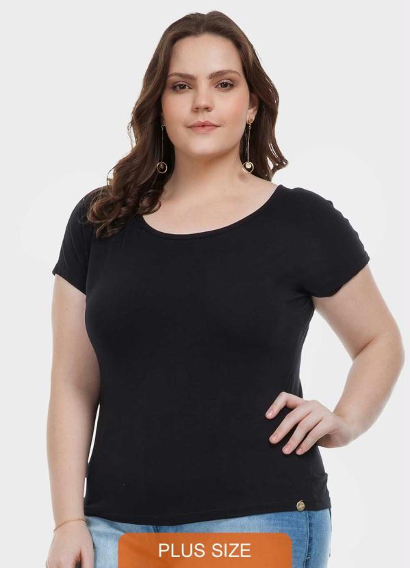 Lunender Mais Mulher - Blusa Plus Preta