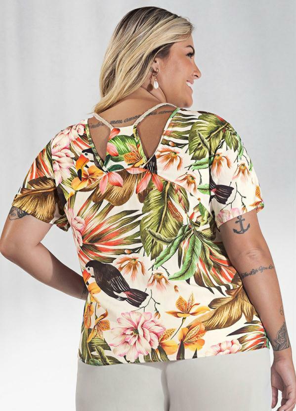 blusa plus size viscose