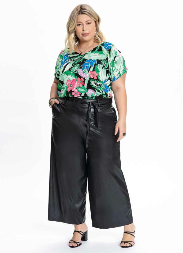 Outlet - Blusa Plus Size Floral Big Ampla 3