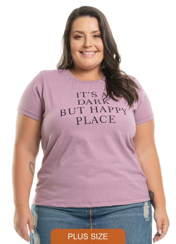 Miss Masy Plus - T-Shirt Place Roxo 1