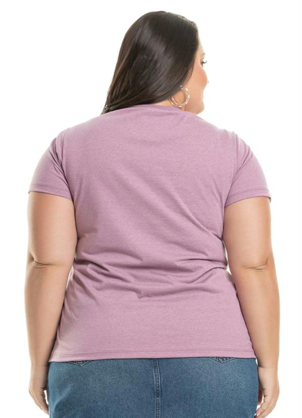 Miss Masy Plus - T-Shirt Place Roxo 2