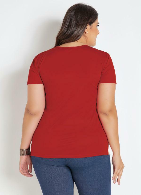 plus size red tshirt