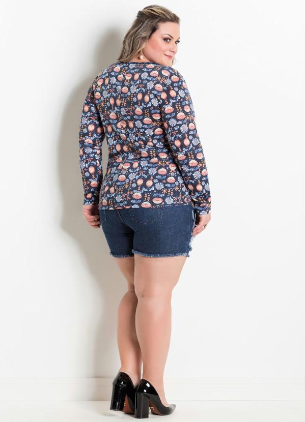 Marguerite - Blusa com Amarração no Decote Floral Marguerite 5