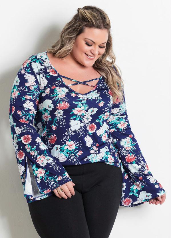 modelo blusa plus size
