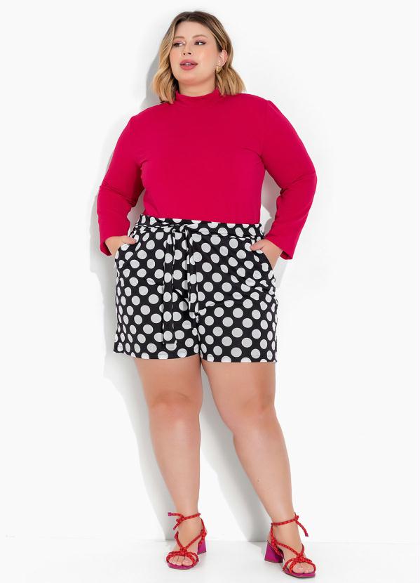 Marguerite - Blusa Pink em Malha Anarruga Plus Size 2