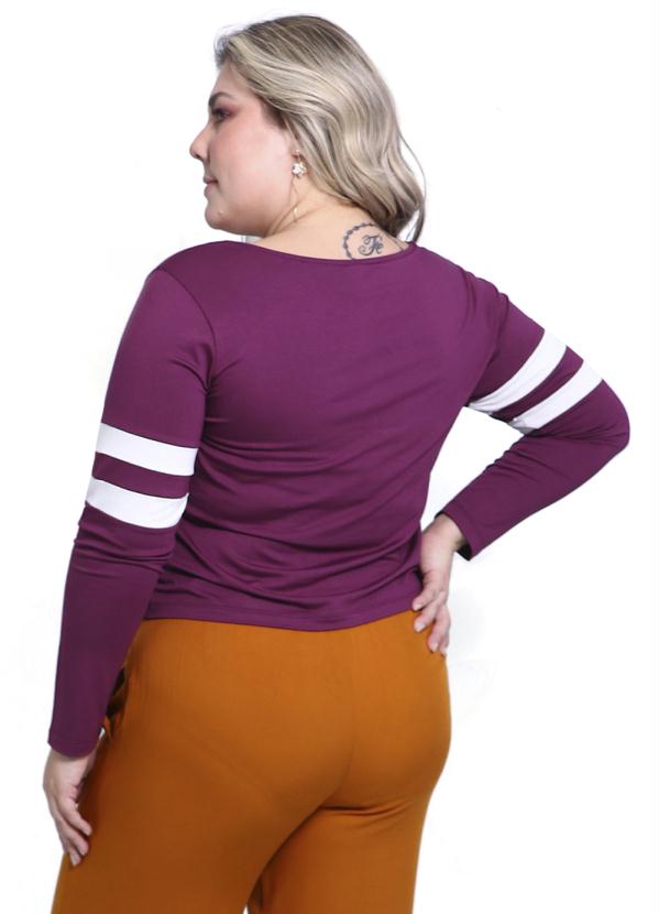 Lepoque - Blusa Plus Size Viscolycra Roxo 2
