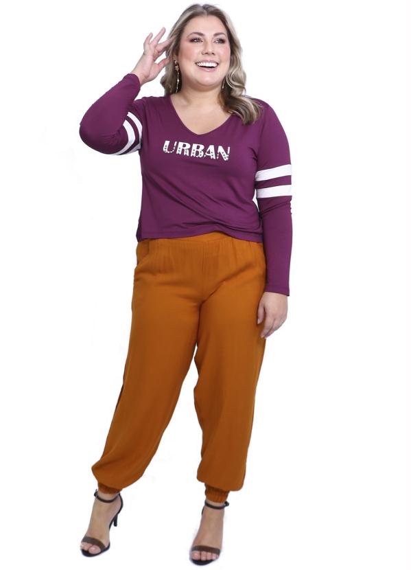 Lepoque - Blusa Plus Size Viscolycra Roxo 3