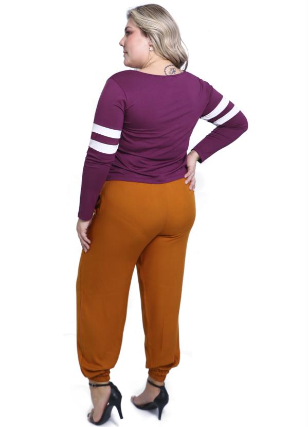 Lepoque - Blusa Plus Size Viscolycra Roxo 4