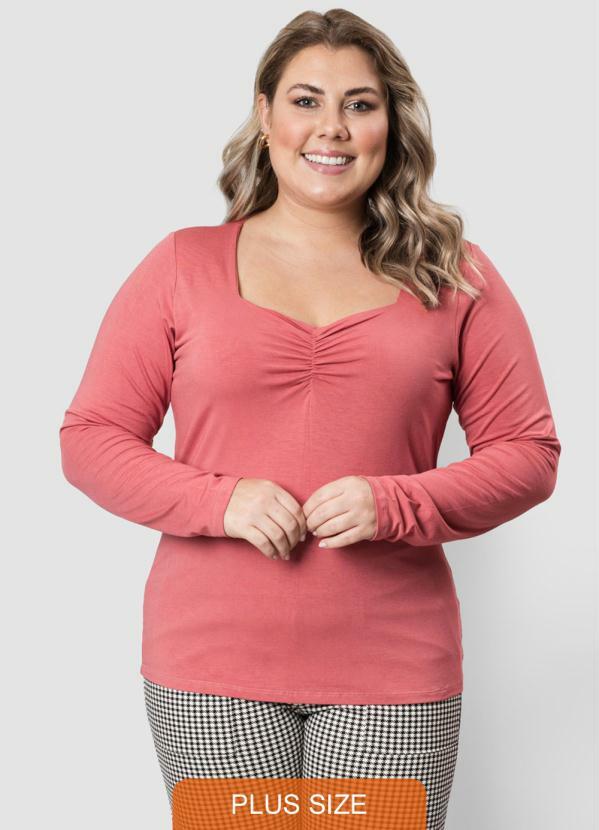 Formitz Plus Size - Blusa Rosa