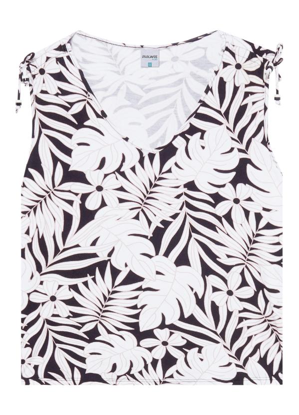 Malwee - Blusa sem Manga Feminina Preto