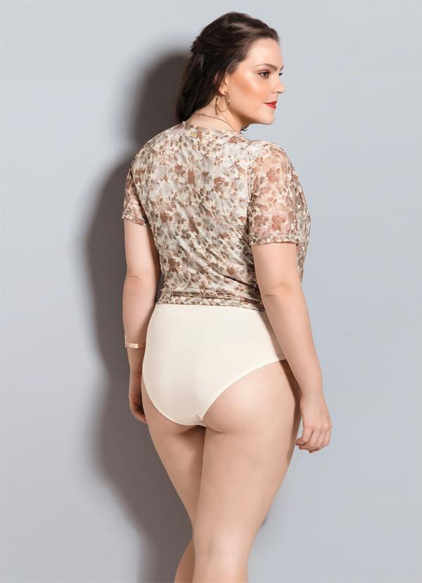 Quintess - Body de Renda Quintess Floral Plus Size 3