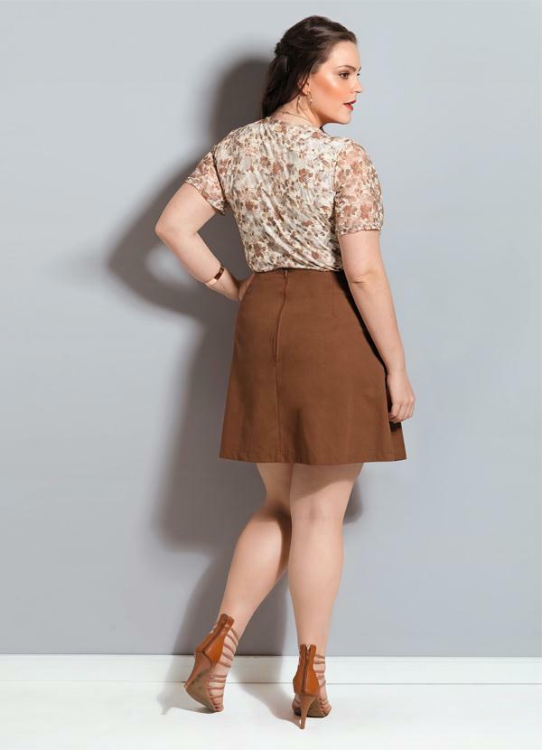 Quintess - Body de Renda Quintess Floral Plus Size 4