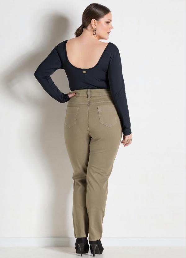 Quintess - Body Decote em V Transpassado Preto Plus Size 6