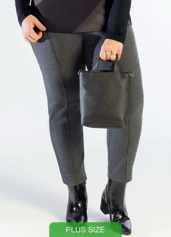 Cativa Plus Size - Calça de Moletom Plus Size Cinza