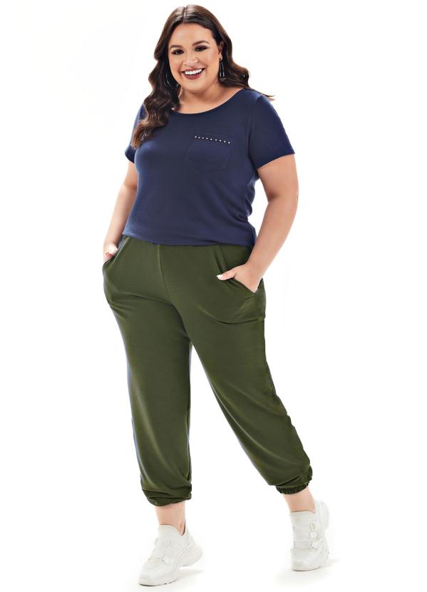 Lepoque - Calça Jogger Viscolycra Verde Oliva 3