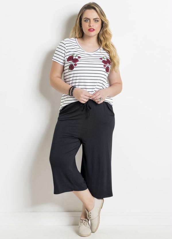 calça pantacourt plus size como usar