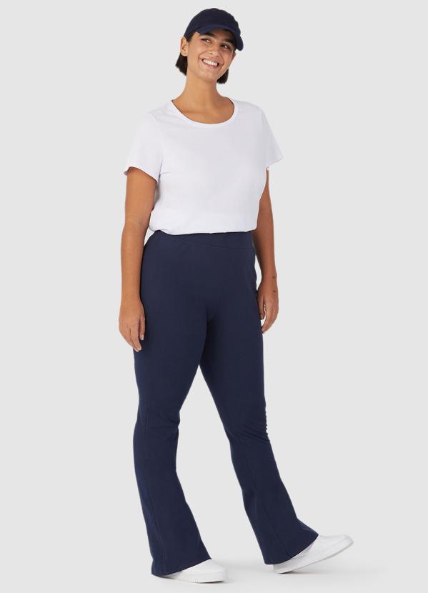 Malwee - Calça Cotton Feminina Azul Marinho 3