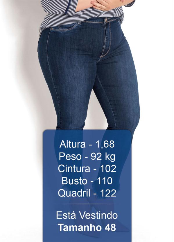 Sawary Jeans - Calça Cigarrete Plus Size Barra Desfiada Jeans 3