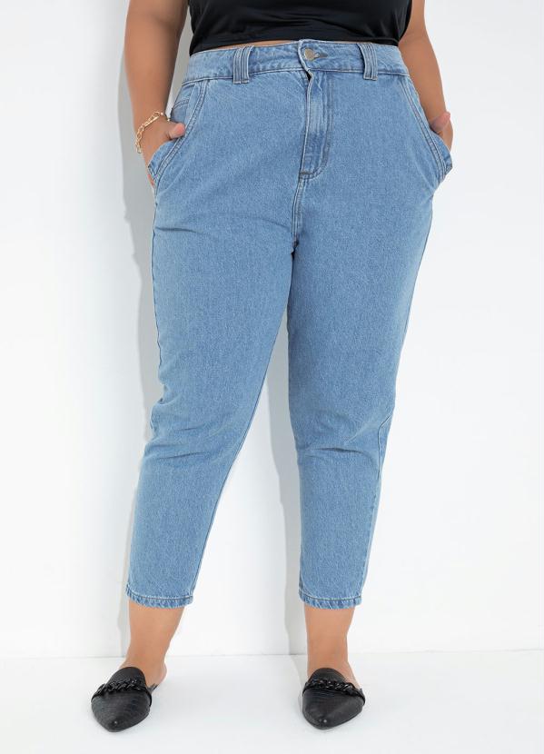 Calça Jeans Mom Jeans Plus Size Sawary Sawary Jeans