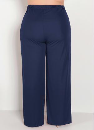 Marguerite - Calça Azul Marinho em Malha - MARGUERITE
