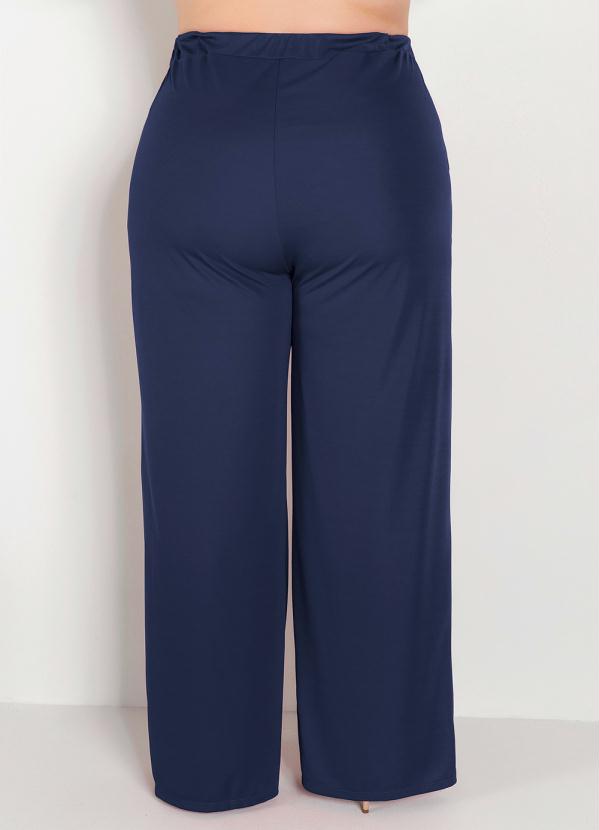 Marguerite - Calça Azul Marinho em Malha 2