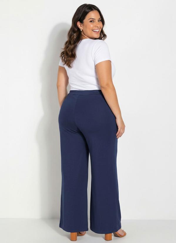 Marguerite - Calça Azul Marinho em Malha 4