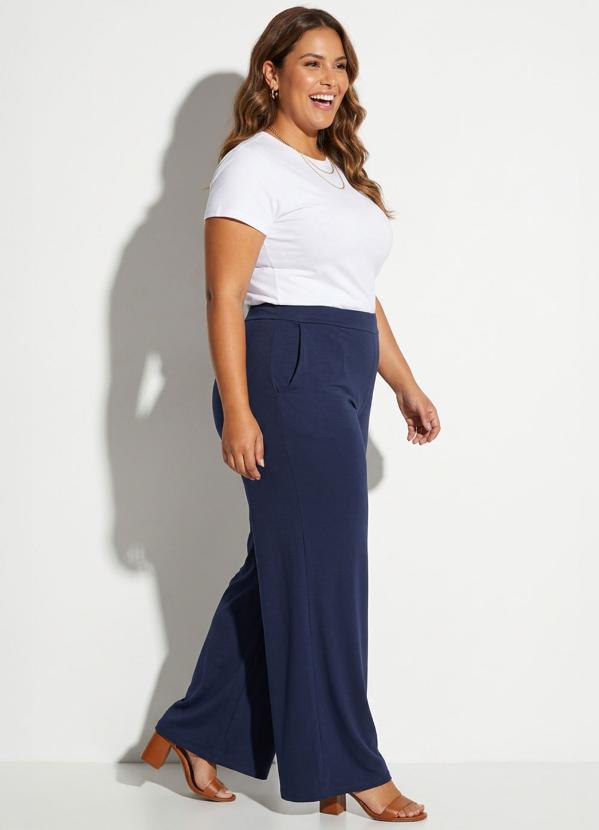 Marguerite - Calça Azul Marinho em Malha 6