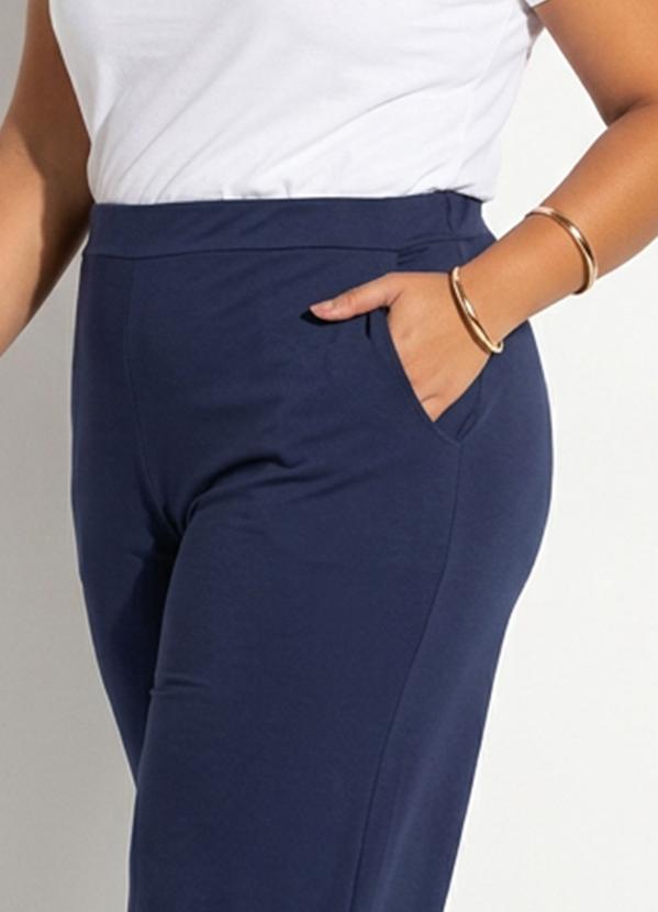 Marguerite - Calça Azul Marinho em Malha 7