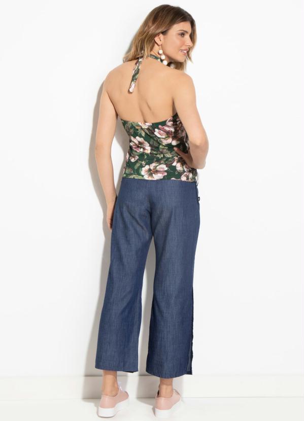 Quintess - Calça Jeans Pantacourt com Fenda Lateral 4