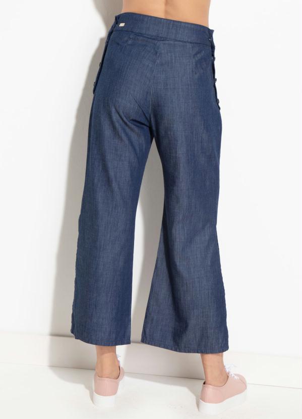 Quintess - Calça Jeans Pantacourt com Fenda Lateral 8