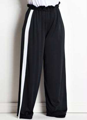 calça pantalona branca plus size