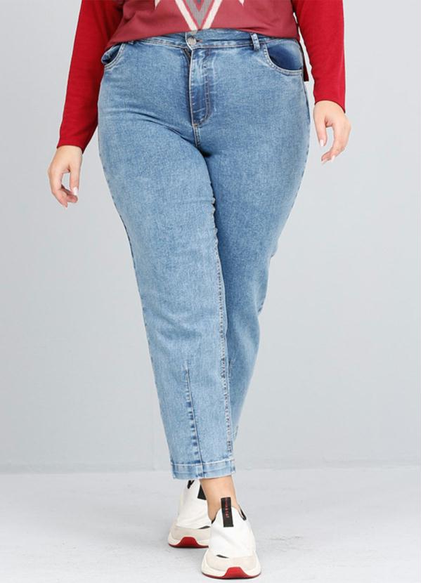 Jeans Feminina CalÃ§a Jeans Clochard Plus Size Calça Clochard Em