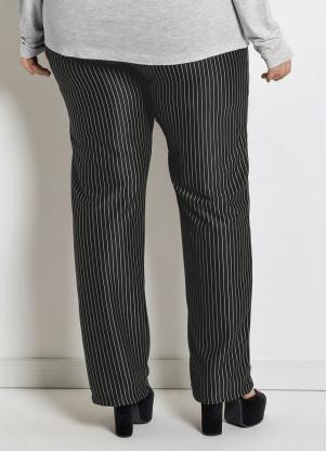 Marguerite - Calça Social Plus Size Risca de Giz - MARGUERITE
