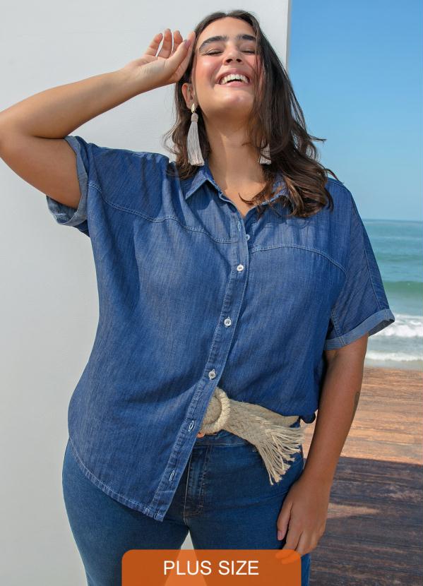 Camisa jeans hot sale feminina malwee