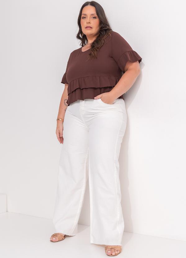 Marguerite - Blusa Marrom em Malha de Algodão 4