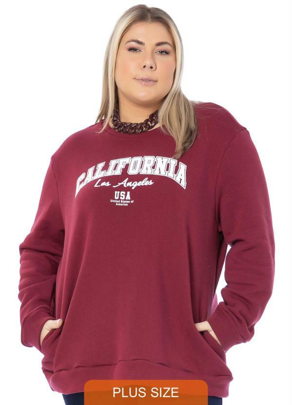 Miss Masy Plus - Blusão Feminino Plus Size Cintia Bordo