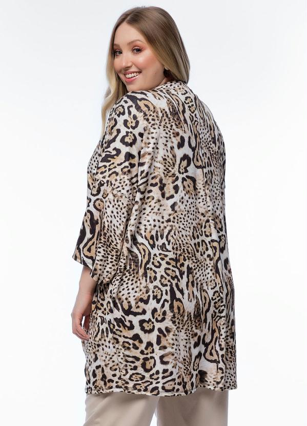 blusa kimono plus size