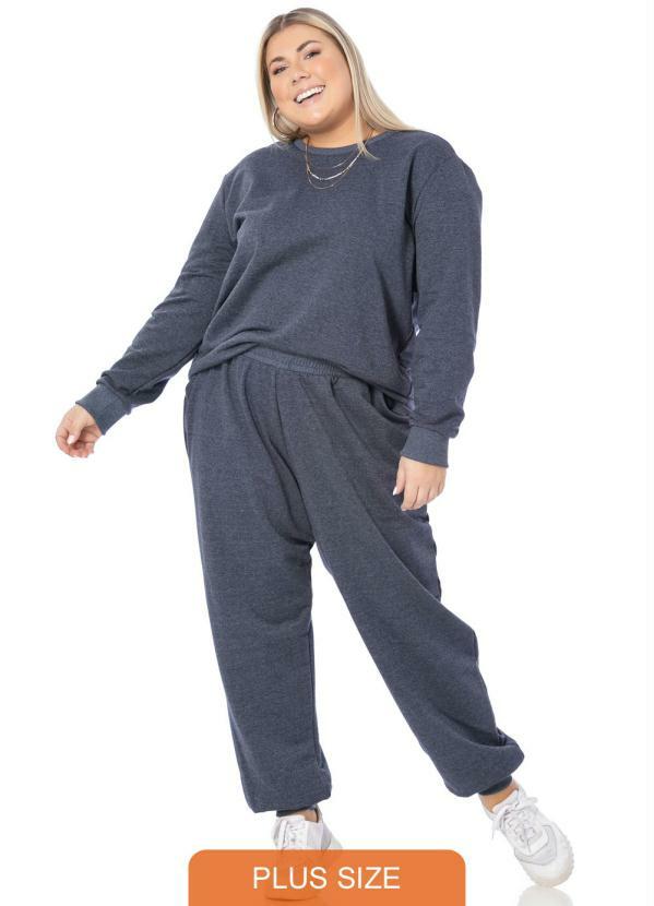 Miss Masy Plus - Conjunto Feminino Plus Size Suellen Azul