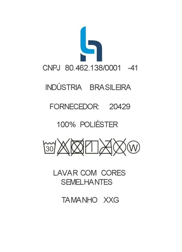 Outlet - Cropped Plus Size Azul com Mangas 3/4 5